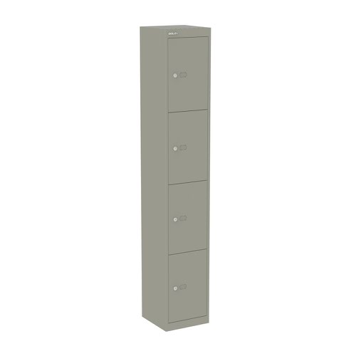 Bisley lockers with 4 doors 305mm deep - grey