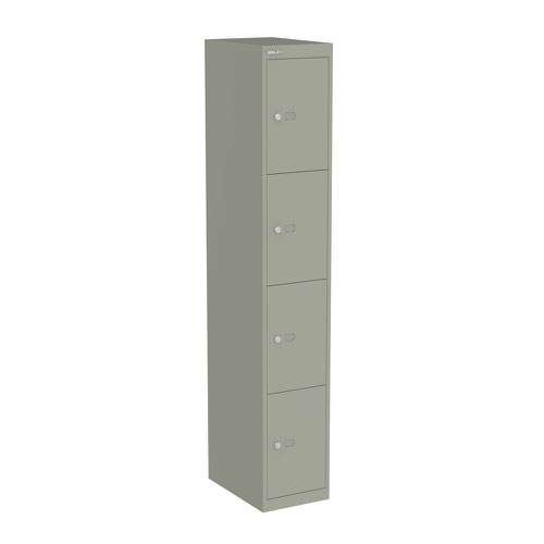 Bisley lockers with 4 doors 457mm deep - grey