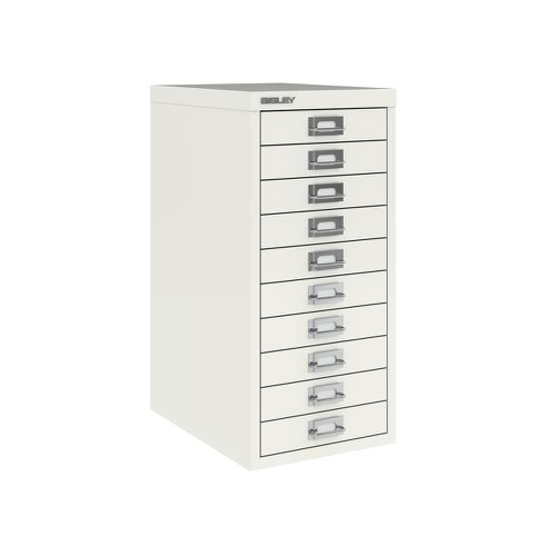 Bisley multi drawers with 10 drawers - white  B10MDWH