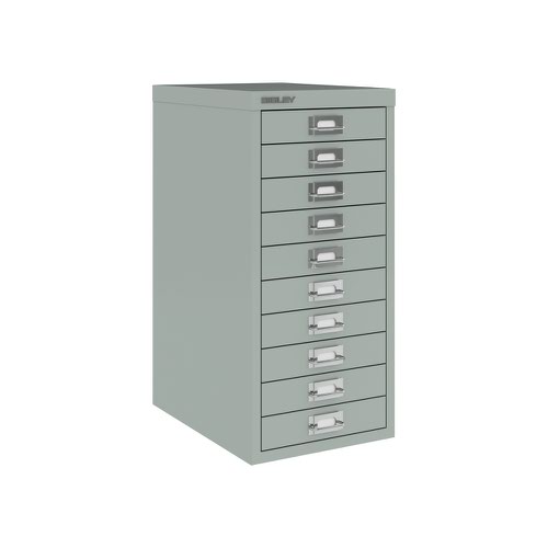 Bisley 10 Multidrawer Cabinet 279x380x590mm Silver BY40500