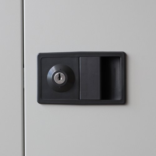 Trexus Two Door Steel Storage Cupboard 914x400x1000mm Grey Ref 395033