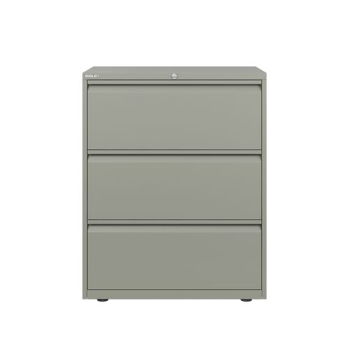 Bisley Side Filer Cabinet 3 Drawer Grey Filing Cabinets FC1834