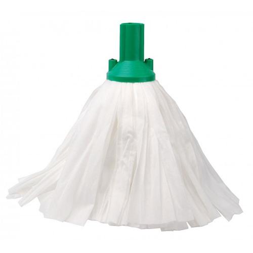 Purely Smile Big White Socket Mop Green Pack x 10