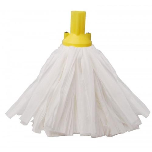 Purely Smile Big White Socket Mop Yellow Pack x 10