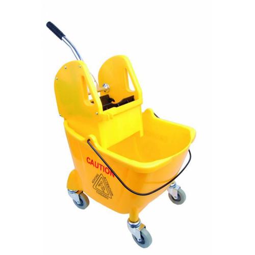 With a reassuringly solid stance and dynamic design, the Kentucky Mop Bucket & Wringer is made with a strong carry handle to provide a rigid body structure and holds a total of 25 litres of liquid. Perfect for all environments, this 25L mop bucket was designed and developed with professional cleaners in mind ensuring the highest of standards.