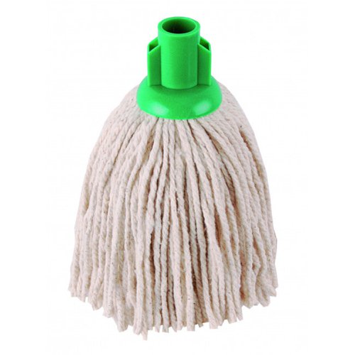 15012TC | An economical, 12oz mop head of thick, absorbent cotton yarn, which is ideal for everyday use. Colour coded for ease of use and sold in a pack of 10.