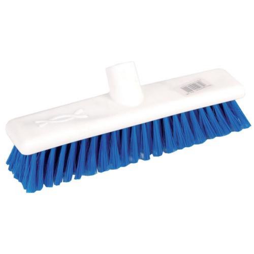 12 Hygiene Broom Head Stiff Blue