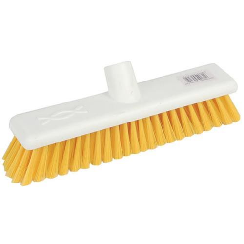 12 Hygiene Broom Head Stiff Yellow