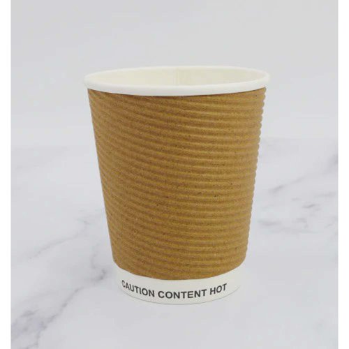 8oz Kraft Ripple Coffee Cups