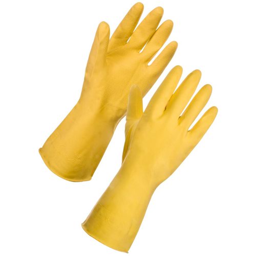 Purely Class Household Rubber Gloves Yellow Medium x 1 pair