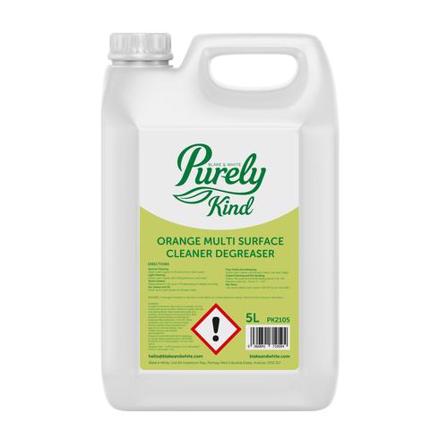 Purely Kind Orange Multi Surface Cleaner Degreaser 5L Concentrate
