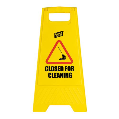 Purely Protect Closed for Cleaning Free Standing Sign