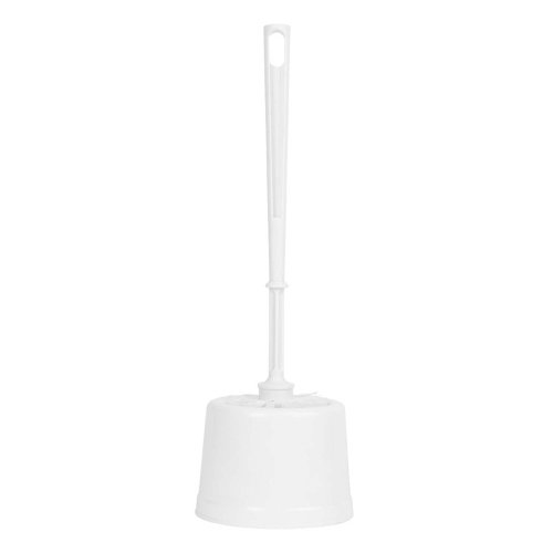 Purely Smile Toilet Brush with Holder Set White