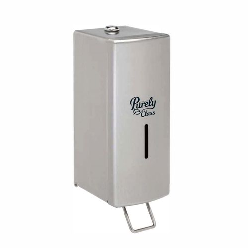 Purely Class 1L Bulk Fill Stainless Steel Soap/Sanitiser Dispenser
