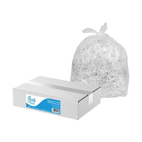 Purely Smile Standard Clear Sacks Medium Duty Box x 200