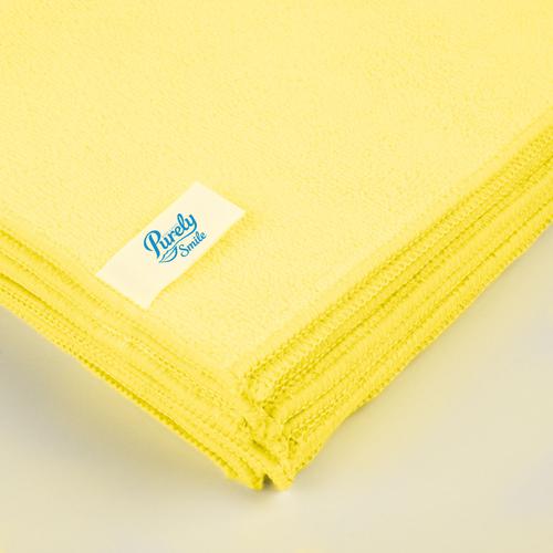 Purely Smile Microfibre Cloths Yellow Pack of 10