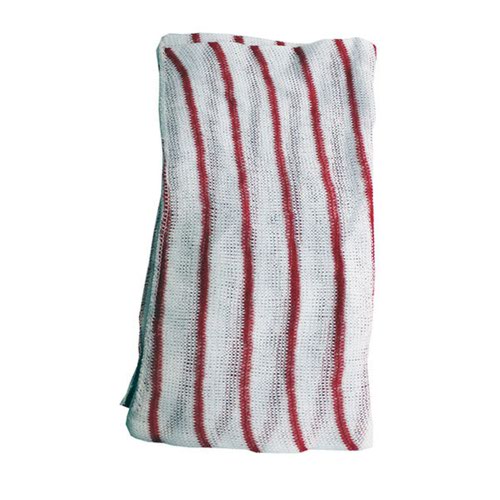Purely Smile Dishcloth Striped Red x 10