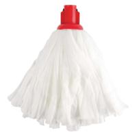 Purely Smile Big White Socket Mop Red Pack of 10