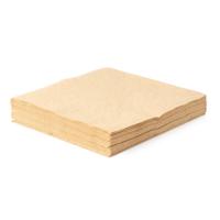 Purely Smile 2ply Brown Recycled 4/Fold 24x24 Napkins x 6000