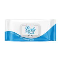 Purely Smile Large Lemon Floor and Surface Wipes Pack of 20
