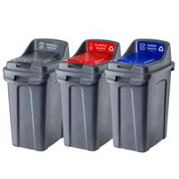 Purely Kind 70ltr Closed Bin Set of 3
