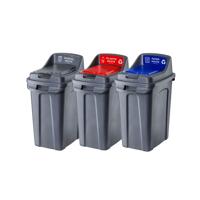 Purely Kind 50ltr Closed Bin Set of 3