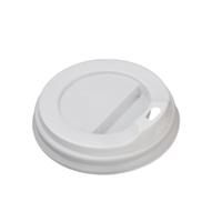 Purely Smile 90mm White Plastic Coffee Lids White 12-16oz
