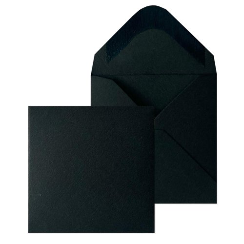 Blake Everyday Black Gummed Mini Invitation 70 x 70mm 120gsm Pack 1000 Code 0070BG