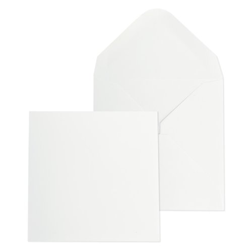 Blake Everyday White Gummed Mini Invitation 70 x 70mm 80gsm Pack 1000 Code 0070G