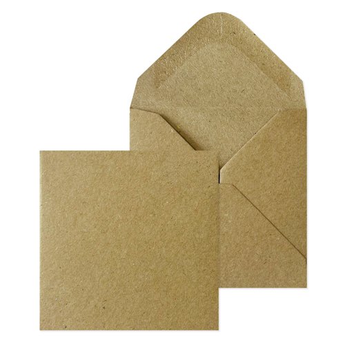 Blake Everyday Manilla Gummed Mini Invitation 70 x 70mm 90gsm Pack 1000 Code 0070MG