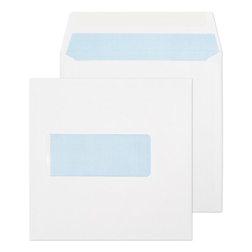 Blake Everyday White Gummed Window Square 140 x 140mm 100gsm Pack 500 Code 0140W