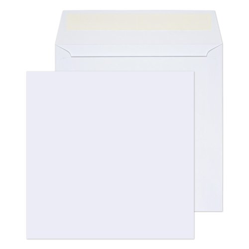 Blake Everyday White Peel & Seal Square Wallet 155x155mm 100gsm Pack 500 Code 0155PS