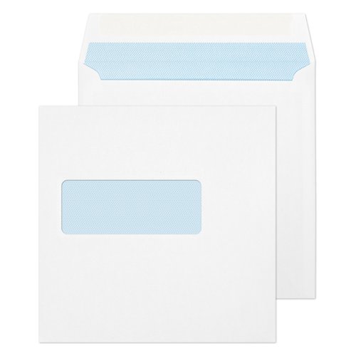 Blake Everyday White Window Gummed Square Wallet 155x155mm 100gsm Pack 500 Code 0155W