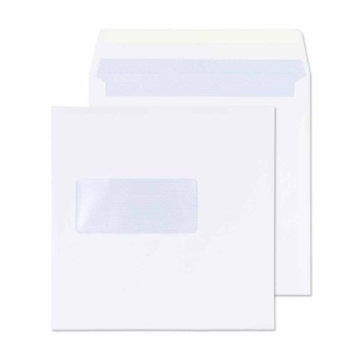Blake Purely Everyday White Window Gummed Square Wallet 155x155mm 100gsm Pack 500 Code 0155W
