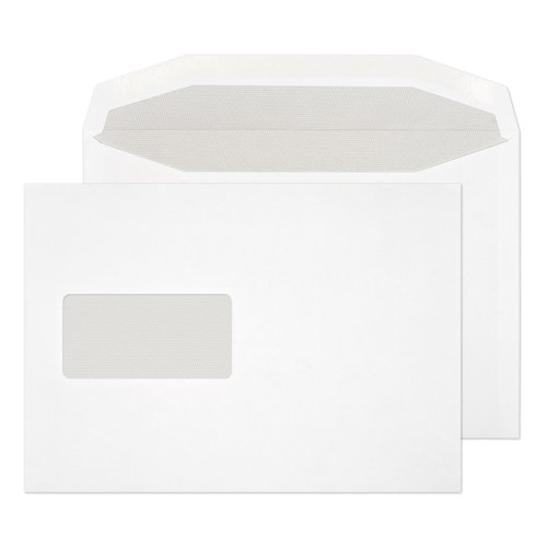 Blake Everyday White Window Gummed Mailer 162x229mm 90gsm Pack 500 Code 017M