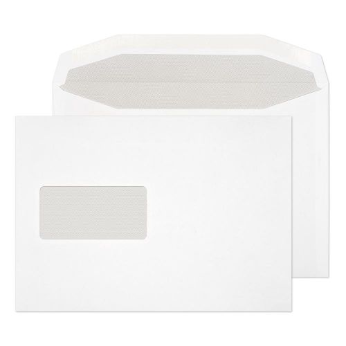 Blake Purely Everyday White Window Gummed Mailer 162x235mm 90gsm Pack 500 Code 019M