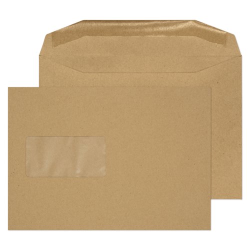 Blake Everyday Manilla Window Gummed Mailer 162x229mm 80gsm Pack 500 Code 1002