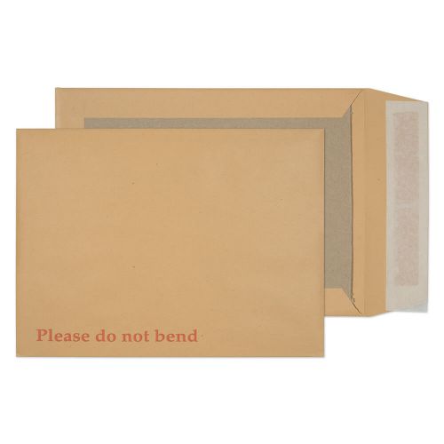 Blake Purely Packaging Board Backed Pocket Envelope 241x178mm Peel and Seal 120gsm Manilla (Pack 125) - 11935