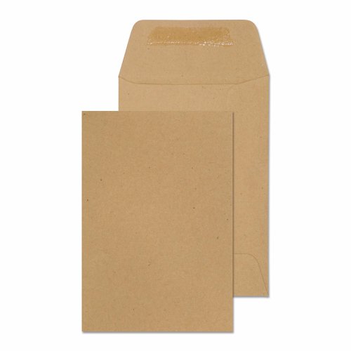 Blake Everyday Envelopes Manilla Pocket Plain Gummed 80gsm 98x67mm (Pack 100) - 119970/100 PR