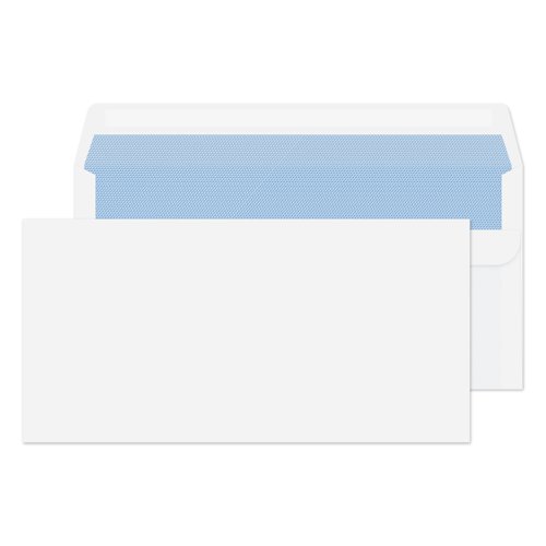 Blake Everyday White Self Seal Wallet 110 x 220mm 75gsm Pack 1000 Code 12772