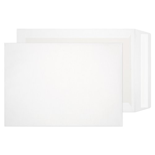 Blake Packaging White Peel & Seal Board Back Pocket 324x229mm 120gsm Pack 125 Code 12935