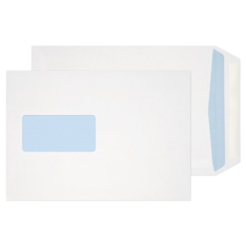 Blake Everyday White Window Gummed Pocket 229x162mm 90gsm Pack 500 Code 13047