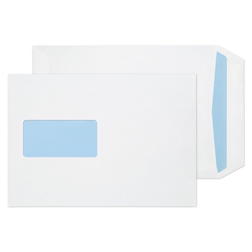 Blake Everyday Envelopes C5 White Pocket Window Self Seal 90gsm 229x162mm (Pack 25) - 13084/25 PR