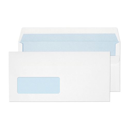 Blake Purely Everyday White Window Self Seal Wallet 110X220mm 90Gm2 Pack 1000 Code 13884 3P