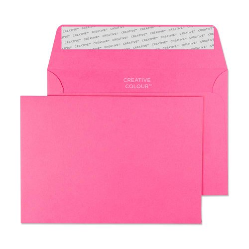 Blake Creative Colour Wallet Peel and Seal Flamingo Pink C6 114×162mm 120gsm (Pack 25) Code 15102