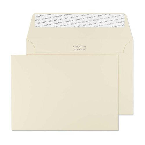 Blake Creative Colour Wallet Peel and Seal Clotted Cream 120gsm C6 114×162mm (Pk 25) Code 15153