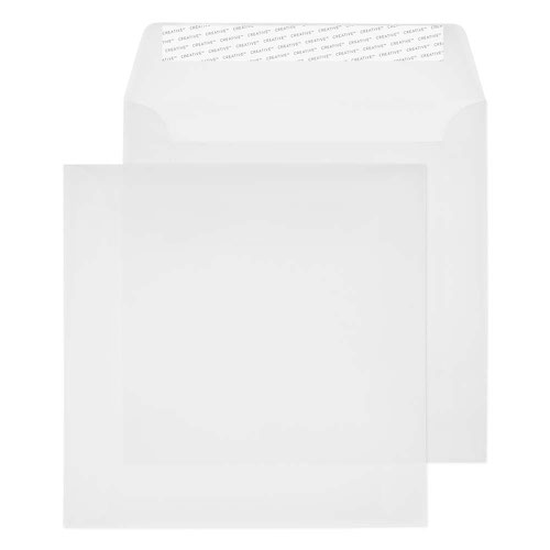 Blake Creative Senses Translucent White Peel & Seal Wallet 160x160mm 100gsm Pack 500 Code 160-01PS