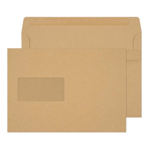 Blake Purely Everyday Manilla Window Self Seal Wallet 162X229mm 90Gm2 Pack 500 Code 1608 3P