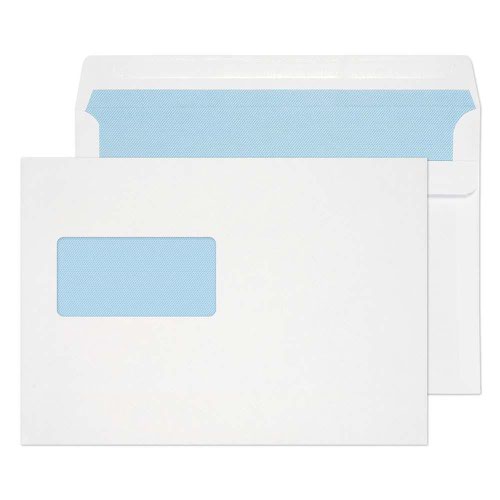 Blake Purely Everyday White Window Self Seal Wallet 162X229mm 90Gm2 Pack 500 Code 1709 3P Blake Envelopes