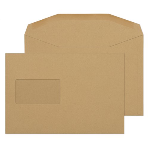 Blake Everyday Manilla Window Gummed Mailer 162x238mm 80gsm Pack 500 Code 1804CBC